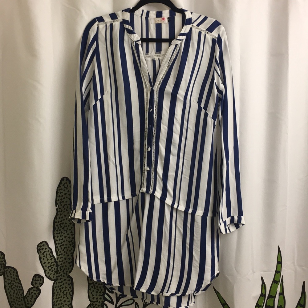 💖NWOT💖 Ava Sky Striped Beach Cover-up Dress